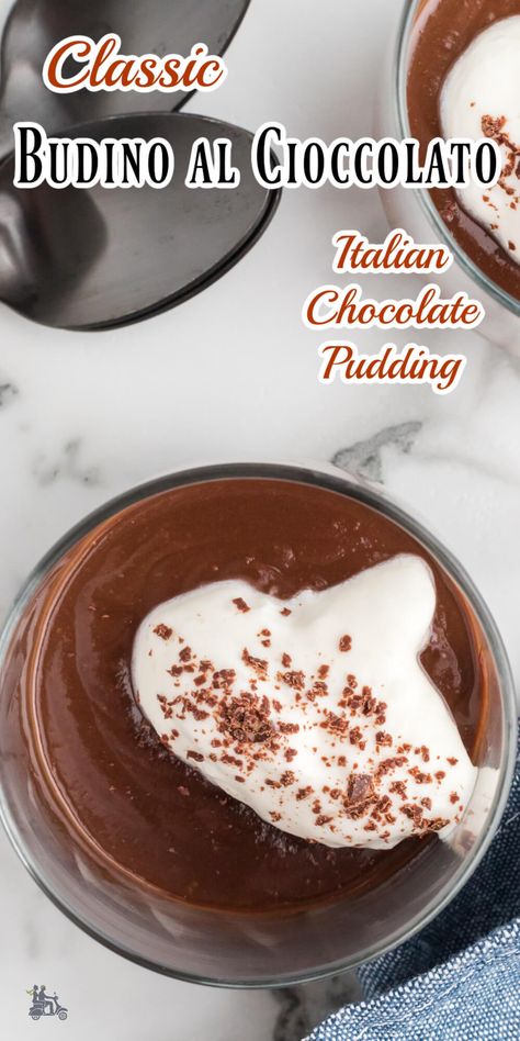 Budino Recipe, Chocolate Budino, Hot Puddings, Mouthwatering Desserts, Italian Chocolate, Creamy Pudding, Cold Desserts, Creamy Desserts, Chocolate Pies