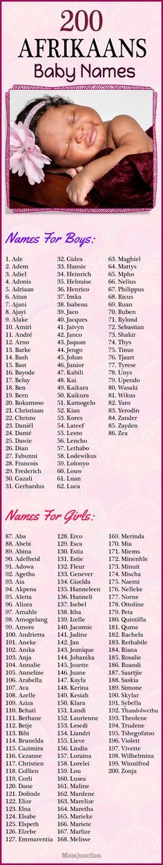 MomJunction have compiled a list of traditional and modern Afrikaans names and names currently popular with the Afrikaners. Take a look. Western Baby Names, Girls Names Vintage, Hipster Baby Names, Boy Girl Names, Names Boy, Unique Boy Names, Unisex Baby Names, Names List