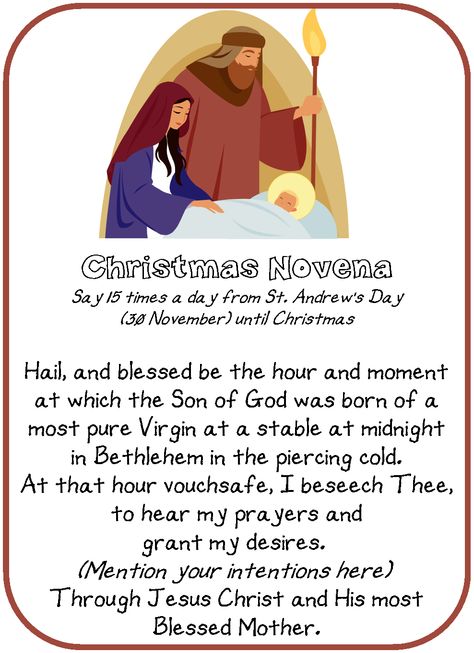 Raising (& Teaching) Little Saints | Catholic Homeschooling & Traditional Catholic: St. Andrews Christmas Novena (another free printable) Catholic November, Christmas Creatives, Catholic Advent, Saint Andrew, Catholic Homeschool, Catholic Christmas, Catholic Beliefs, Novena Prayers, Holly Christmas