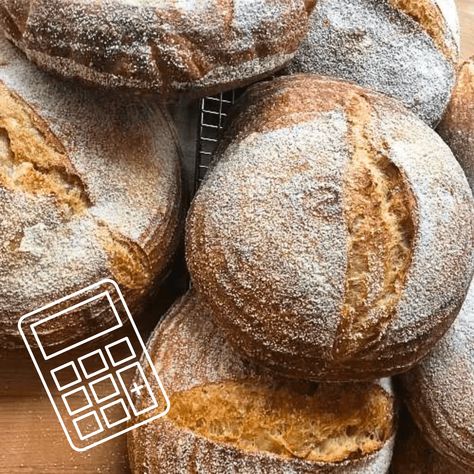 How to Make a Big Batch of Sourdough Bread (Calculator) Big Batch Sourdough Bread, Large Batch Sourdough Bread, Micro Bakery, Sour Dough, Sourdough Baking, Sourdough Bread Recipe, Sourdough Recipes, Sourdough Starter, Sourdough Bread