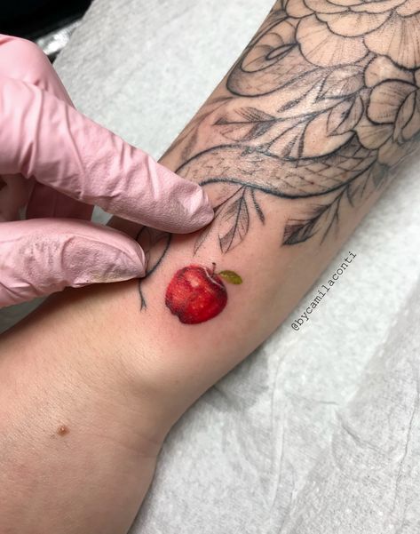 Tattoo uploaded by Camila Conti | 10:33 am, Jun 3rd 2020 | 1384592 Realistic Apple Tattoo, Simple Apple Tattoo, Tiny Apple Tattoo, Apple Flower Tattoo, Red Apple Tattoo, Nature Sleeves, Apple Tattoo Ideas, Fiona Apple Tattoo, Teacher Tattoo Ideas