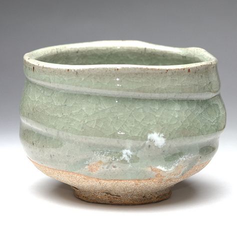 crazed celadon by Cory.Lum, via Flickr Altered Pottery, Cup Inspiration, Ceramic Glazes, Organic Ceramics, Studio Lights, Beautiful Pottery, Japanese Tea Ceremony, Tea Bowl, Pottery Cups