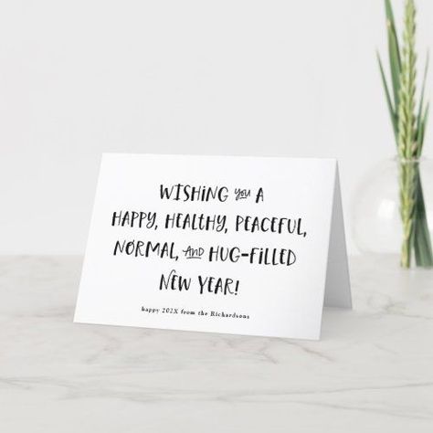 New Year Verses, New Year Cards Handmade, New Year Wishes Cards, Christmas Birth Announcement, Card Verses, New Year Wishes Quotes, Happy New Year Text, Whimsical Typography, Funny New Year