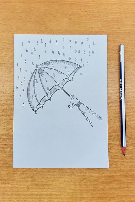 Very easy drawing step by step on How to draw a hand with umbrella step by step / Easy drawing for umbrella step by step. If you like the video don't forget to like, comment and share. #drawingvideos #drawingwithpencil #umbrellapencilsketch Umbrella Doodle, Easy Drawing Step By Step, Umbrella Drawing, Very Easy Drawing, Easy Drawing Steps, Drawing Step By Step, Drawing Step, Easy Drawing, Drawing Videos