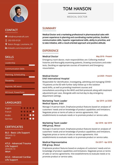 resume template medical Teacher Resume Template Free, Medical Resume Template, Emergency Room Doctor, Medical Resume, Project Manager Resume, Free Resume Template Download, Basic Resume, Resume Design Professional, Resignation Letters