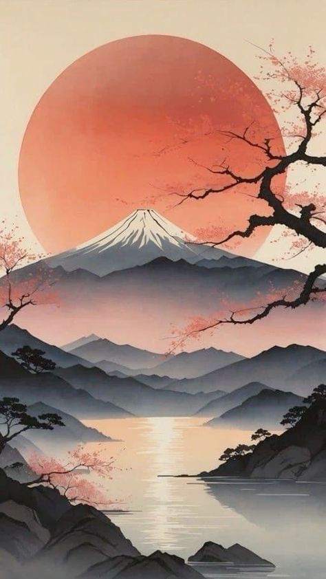 Samurai Artwork, Japanese Art Prints, Japon Illustration, Art Gallery Wallpaper, Cool Wallpapers Art, Japanese Painting, Beautiful Nature Wallpaper, Japan Art, Pretty Wallpapers Backgrounds