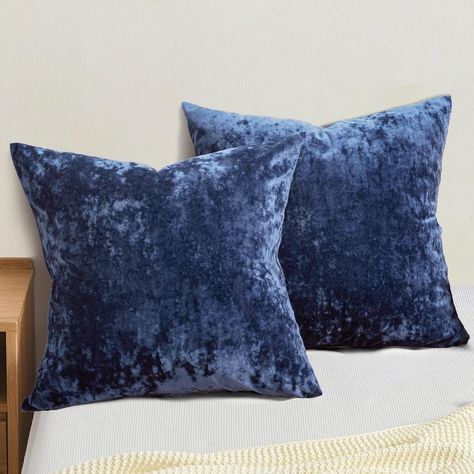 Amazon.com: PHF Truly Velvet Throw Pillow Covers, 24"x24", No Insert, 2 Pack Color Gradient Cushion Covers, Ultra Soft Cozy Square Covers Shell for Luxurious Home Decorative, No Shedding, No Pilling, Black : Home & Kitchen European Pillows, Color Gradient, Euro Sham, Blue Throw Pillows, Velvet Throw, Velvet Pillow Covers, Cotton Pillow Cases, Velvet Throw Pillows, Lumbar Throw Pillow