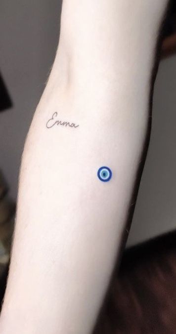 Ojo Turco Tattoo, Nazar Tattoo Eye, Stick Poke Tattoo, Evil Eye Tattoo, Cute Small Tattoos, Poke Tattoo, Line Work Tattoo, Eye Print, Small Tattoo Designs