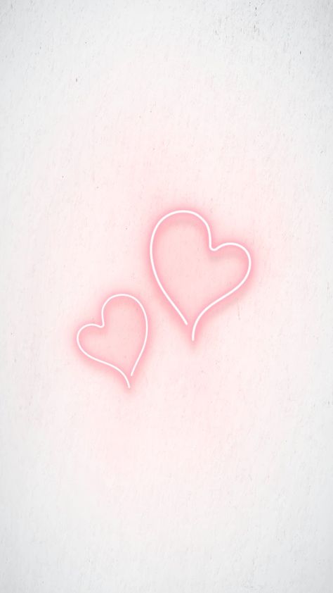 Pink neon double hearts vector | premium image by rawpixel.com / Aew Pink Baddie, Widget Smith, Pink Heart Background, Widget Photos, Pink Neon Lights, Phone Widgets, Instagram Covers, Makeup Illustration, Aesthetic Heart