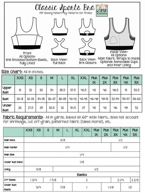 New Pattern Release :: Classic Sports Bra! - Patterns for Pirates Burrito Roll, Sports Bra Sewing Pattern, Bra Patterns, Full Bust Adjustment, Patterns For Pirates, Bra Sewing Pattern, Sports Bra Pattern, Bra Sewing, Bra Hooks