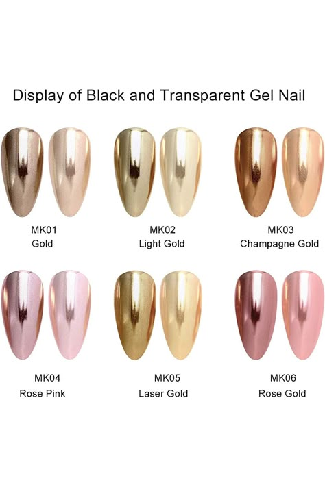 Ongles Beiges, Gold Chrome Nails, Rose Gold Chrome, Chrome Nail Art, Chrome Nail Powder, Chrome Nails Designs, Mirror Nails, Chrome Nail, Chrome Powder