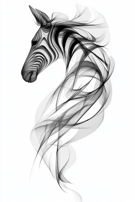 Tattoo idea: tattoo sketch Zebra 3d tattoo symbolic symbolism abstr 1 Aesthetic Horse Tattoo, Zebra Drawing Sketches, Zebra Tattoo Ideas, Zebra Tattoo, Zebra Tattoos, Stripe Tattoo, Zebra Drawing, Zentangle Animals, Sunset Tattoos