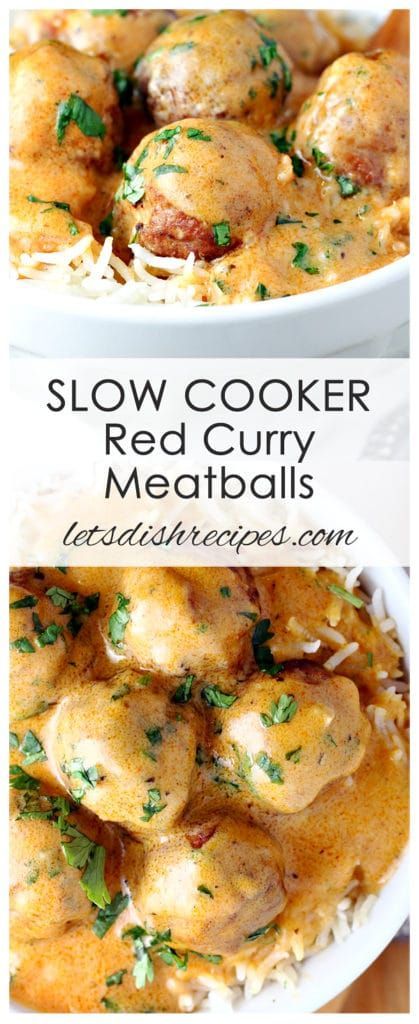 Red Curry Meatballs, Curry Coconut, Curry Meatballs, Slow Cooker Teriyaki, Crock Pot Meatballs, Recipe Beef, Slow Cooker Meatballs, Beef Meatballs, Coconut Sauce