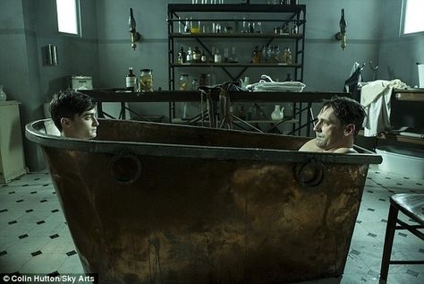 Oct. 15, 2012: This picture of Jon and Daniel Radcliffe sharing a bath is released. Bathing Together, John Hamm, Oliver Sacks, Daniel Radcliffe Harry Potter, A Young Doctor's Notebook, Womens Health Magazine, Don Draper, New Tv Series, Jon Hamm