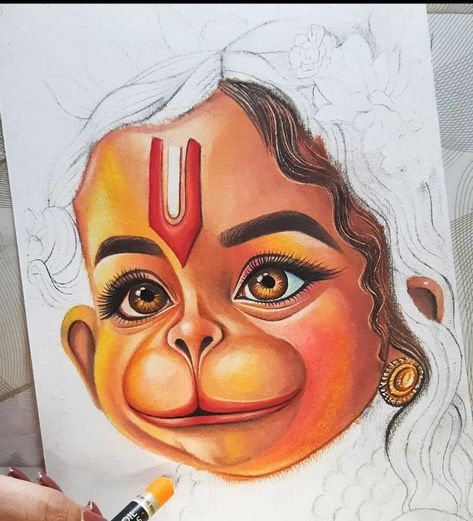 Ramlala Drawing, Hanumanji Painting, Ganjifa Art, Ram Ji Drawing, 3d Rangoli, Mom Drawing, Canvas Art Painting Abstract, Canvas Art Painting Acrylic, India Poster