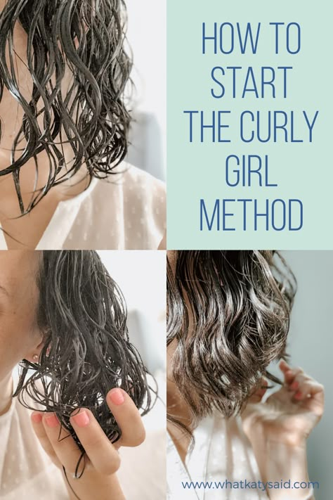 Curly Hair Plump Method, Curly Girl Method For Wavy Hair, Wavy Hair Training, Curly Girl Method Uk, Curly Hair Method Steps, Is My Hair Curly, Diffuse Wavy Hair, Long 3b Hair, Bob Hairstyles Curly Hair