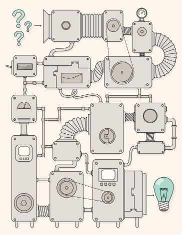 Steampunk Art Drawing, Machine Illustration, Cute Valentines Day Ideas, Hug Illustration, Robot Party, Assembly Line, Coding For Kids, Animal Projects, Line Illustration