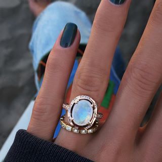 Luna Skye by Samantha Conn (@lskyejewelry) • Instagram photos and videos Luna Skye, Opal Wedding Rings, Baguette Diamond, 8 Weeks, 14kt Gold, Wedding Ring Sets, Something Special, Ring Sets, Turquoise Ring