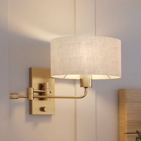 A luxury lighting fixture, the UHP4131 Transitional Wall Sconce 11.75''H x 10''W, Olde Brass Finish, Emerald Collection by Urban Ambiance Bed Sconces, Bedroom Decor Lights, Wall Lights Bedroom, Indoor Wall Sconces, Wall Sconces Bedroom, Sconces Bedroom, Transitional Wall Sconces, Bed Lights, Summer Linen