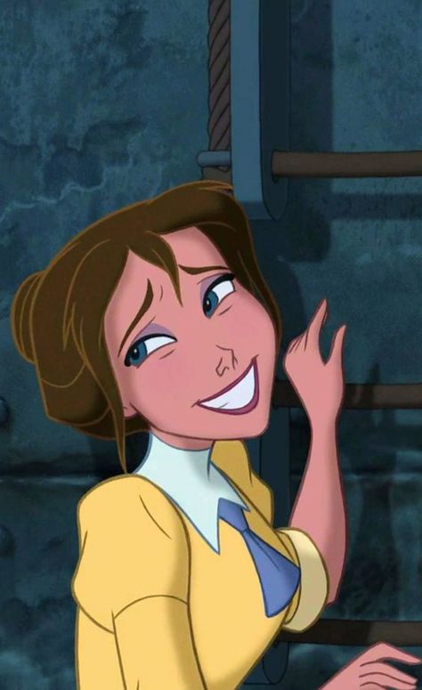 I'm not a princess, I'm a queen and I've got this handled. Tarzan And Jane, Jane Porter, A Cartoon Character, Tarzan, Disney Animation, Disney Stuff, A Cartoon, Disney Magic, Disney Princesses