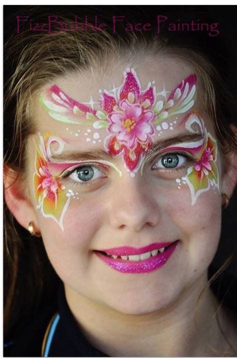 Flower fairy face paint Princess Face Painting, Fairy Face Paint, Face Painting Ideas, Professional Face Paint, Girl Face Painting, Princess Face, Face Painting Easy, Face Paint Makeup, Kids Face Paint