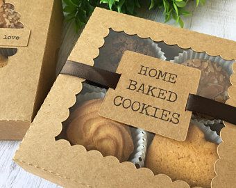 Cookies Box Design, Hampers Bag, Cookie Gift Packaging, Bake Sale Packaging, Biscuits Packaging, Home Bakery Business, Christmas Treats Boxes, Cookie Gift Box, Baking Packaging