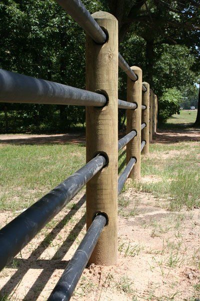 Ponderosa Wood Post Fencing | FarmRanchStore.com Agricultural Fencing, Pipe Fence, Ranch Fencing, Wood Fence Post, Earth Bag Homes, Horse Arena, Rustic Fence, Horse Fencing, Funky Painted Furniture Diy