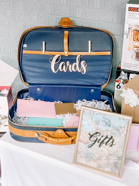 How to Plan a Travel-Themed Bridal Shower - A Jetset Journal Traveller Wedding, Honeymoon Shower, Travel Theme Bridal Shower, Travel Bridal Showers, Travel Baby Shower Theme, Travel Honeymoon, Travel Baby Showers, Travel Party Theme, Adventure Baby Shower