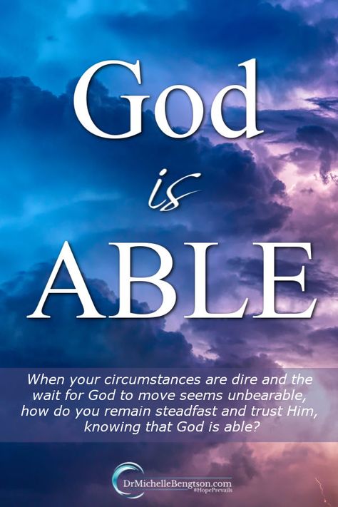 God Is Able | Dr. Michelle Bengtson Dr Michelle Bengtson, Bible Verses About Fear, God Is Able, Happiness Comes From Within, Youversion Bible, Award Winning Books, Jesus Christ Images, Bible Reading Plan, Inspirational Bible Verses