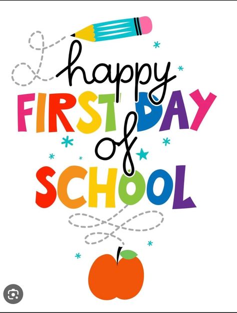 First Day Of School Quotes, Back To School Images, Back To School Quotes, Happy First Day Of School, Welcome To School, School Template, School Images, First Day School, School Clipart