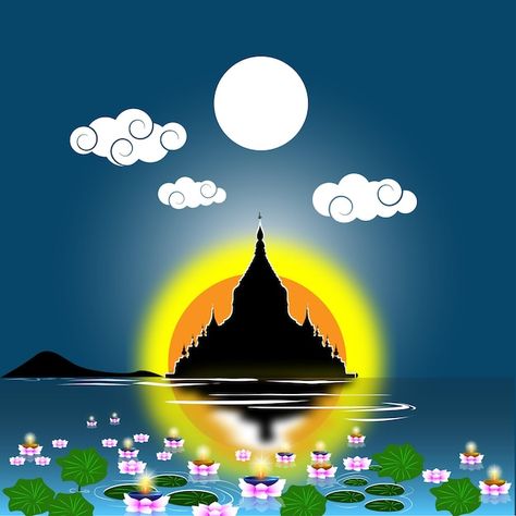 Tazaungdaing Festival, Banyan Tree, Download Cute Wallpapers, Festival Design, Myanmar, Premium Vector, Cute Wallpapers, Graphic Resources, Wallpapers