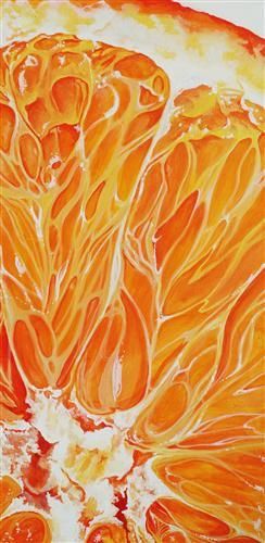 Orange by Venus Winston Foto Macro, Desen Realist, Orange Painting, Junji Ito, Gcse Art, Wow Art, Natural Forms, Persimmon, Online Art Gallery