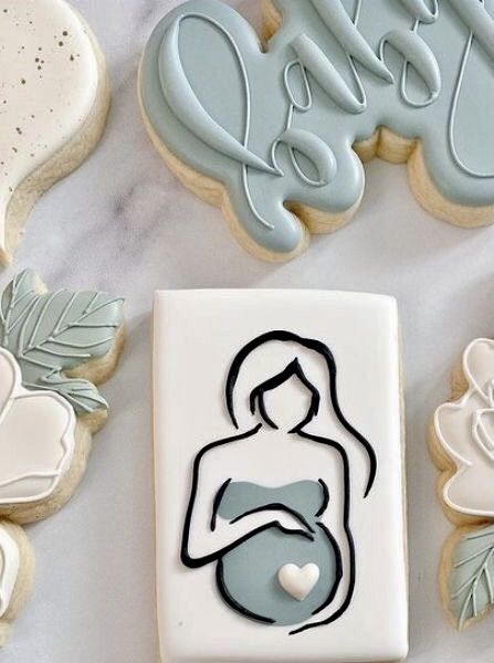 Royal Iced Cookies, Idee Babyshower, Sugar Cookie Royal Icing, Sugar Cookie Icing, Iced Sugar Cookies, Cookie Business, Sugar Cookie Designs, Baby Cookies, Fancy Cookies