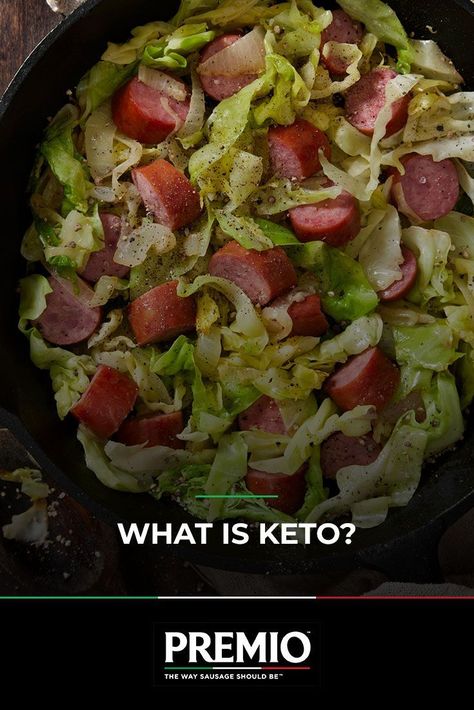 Ketogenic, or “keto,” is a type of low-carb diet. The goal is to cut back on easily digestible carbs from white bread, pastries, sugar, soda and similar foods. Instead, you consume calories from protein and fat. With a keto diet, it’s important to limit trans fats and highly-processed foods. Instead, focus on low-carb, healthy high-fat foods such as eggs, dairy, meats, low-carb veggies and sugar-free drinks. #Premio #Keto #KetoRecipes #Ketogenic #KetoFoods #Diet #KetoDiet #LowCarb #EasyDinner