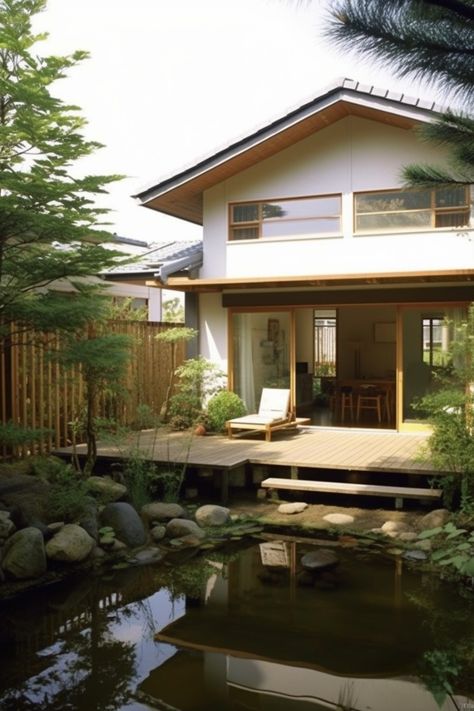 Traditional Japanese homes where timeless design blends perfectly with modernity and steps into a world of serenity. Every aspect reflects a harmoniou... Check more https://cfeer.com/23-japanese-homes-design-blends-perfectly-with-modernity-and-steps-into-a-world-of-serenity/ Japanese Small House Design, Japanese Exterior Design, Japanese Cottage, Small Japanese House, Japanese Exterior, Japanese Small House, The Japanese House, Japanese Homes, Traditional Japanese Home