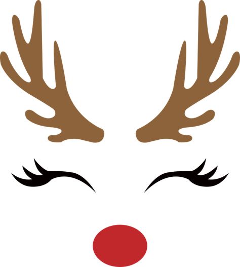 Reindeer Noses, Idee Cricut, Reindeer Face, Christmas Deer, Christmas Reindeer, Silhouette Design, Christmas Design, Christmas Svg, Design Store