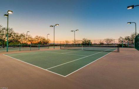 Tennis Court Landscape, Tennis Desktop Wallpaper, Cool Tennis Courts, Beautiful Tennis Courts, Padel Courts Design, Sunset Tennis Court, Urban Landscape Design, Healthy Girl, Tennis Court