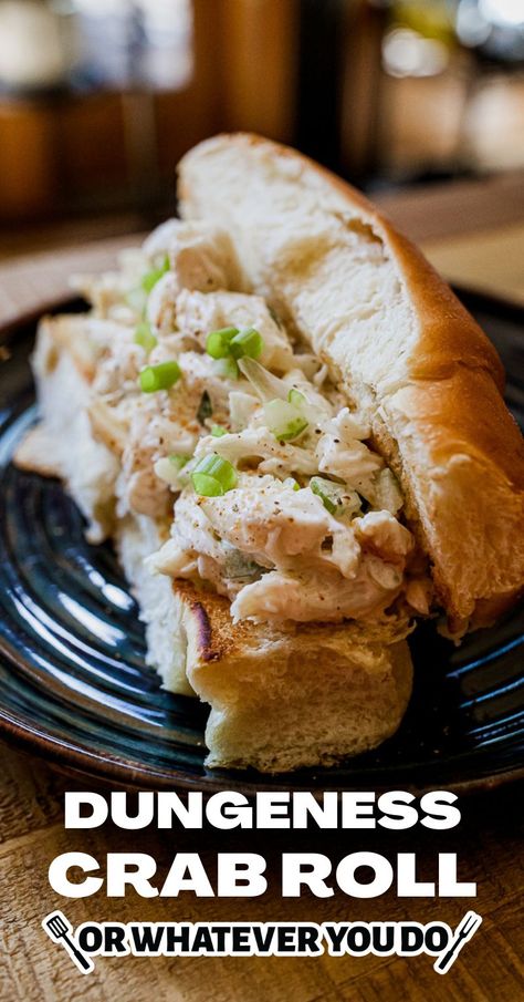 Dungeness Crab Roll Crab Sandwich Recipe, Dungeness Crab Recipes, Crab Melt, Crab Sandwich, Homemade Brioche, Crab Rolls, Crab Bisque, Hot Crab Dip, Dinner Favorites