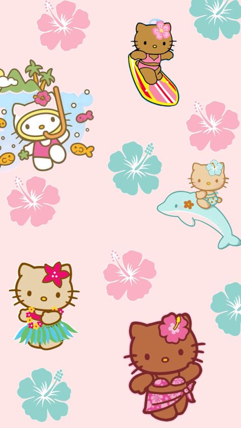 Cute Wallpaper Hello Kitty, Hello Kitty Summer, Pink Hello Kitty Wallpaper Iphone, 헬로키티 배경화면, Hello Kitty Wallpaper Hd, Pink Wallpaper Hello Kitty, Images Hello Kitty, Walpaper Hello Kitty, Cute Summer Wallpapers