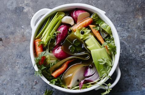 The super powers of healing broths and teas — Rebecca Katz Mineral Broth, 30 Days To Healthy Living, Can Green Beans, Fresh Sage, B Cell, Kale Leaves, Citrus Salad, Delicata Squash, Broth Recipes