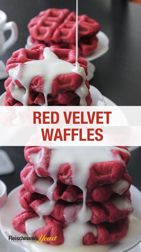 If you love red velvet cake or know someone else who does, you need to try this recipe for Red Velvet Waffles from @jennyflake . It’s easy to make and the perfect dish to serve for a surprise Valentine's Day breakfast. Try it with decadent cream cheese frosting drizzled on top. Valentines Red Velvet, Best Waffle Recipe, Red Velvet Waffles, Picky Palate, Waffle Iron Recipes, Valentine's Day Quotes, Waffle Recipes, Pancakes And Waffles, Red Velvet Cake