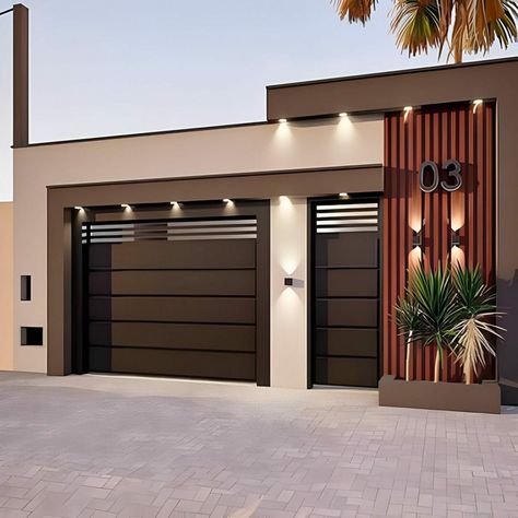 House Front Wall Design, House Front Door Design, Home Gate Design, House Main Gates Design, House Fence Design, Entrance Gates Design, Modern Small House Design, Gates Design, Garage Door Design