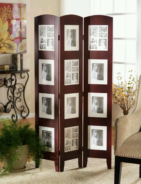 Picture Frame Room Divider, Foyer Tables, Cherry Photo, Photo Screen, New Home Wishes, Foyer Table, Room Divider Screen, Ideas Hogar, Starter Home