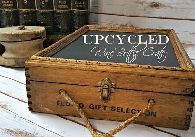 Redo It Yourself Inspirations : Upcycled Wine Bottle Crate Wine Crate Crafts, Crates Ideas, Recycled Wood Furniture, Old Dresser Drawers, Wood Wine Box, Wine Bottle Carrier, Wine Boxes, Wooden Wine Boxes, Upcycle Repurpose