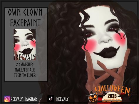 Sims Clown Cc, Sims 4 Clown Makeup Cc, Clowncore Sims 4 Cc, Sims 4 Jester Cc, Sims 4 Clowncore, Ts4 Clown Cc, Clown Cc Sims 4, Sims 4 Clown Makeup, Sims 4 Face Paint Cc