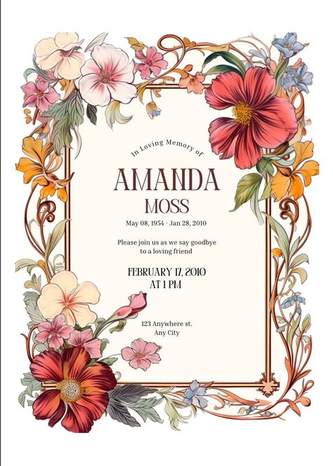 Wedding invitation boho