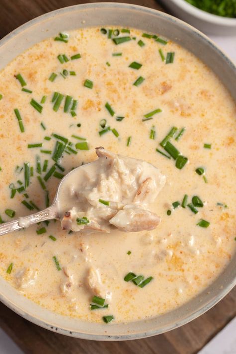 She Crab Soup Recipe Best, She Crab Bisque Recipe, She Crab Soup Recipe, Creamy Chicken Pot Pie Soup, Crab Soup Recipe, Crab Bisque Recipe, Crab Soup Recipes, She Crab Soup, Creamy Chicken Pot Pie