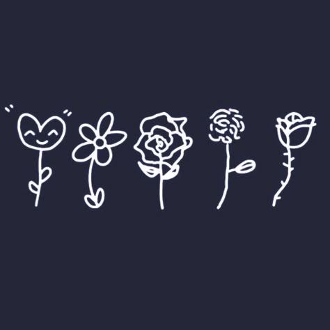 flower doodles Txt Flower Drawing, Txt Blue Spring, Txt Doodle, Txt Tattoos, Kpop Doodles, Txt Fanart, Blue Spring Flowers, Bts Tattoo, Spring Flowers Wallpaper