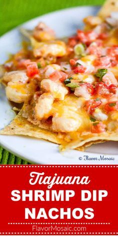 Appetizer Nachos, Nachos Appetizer, Shrimp Nachos, Nachos Recipe Easy, Shrimp Dip, Authentic Mexican Recipes, Seafood Appetizers, Nachos Recipe, Work Diy