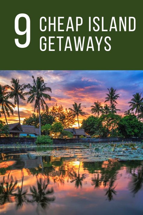 Check out these budget-friendly island getaways. Budget Friendly Beach Vacation, Affordable Tropical Vacations, Cheap Island Vacations, Cheap Tropical Vacations, Couples Trips, Vacation On A Budget, Travel To Europe, Grad Trip, Cheap Vacations